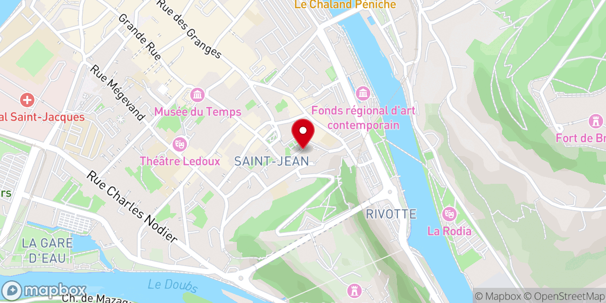 Map showing location of Escale-Jeunes