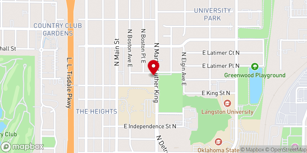 Map showing location of Shiloh Baptist Church