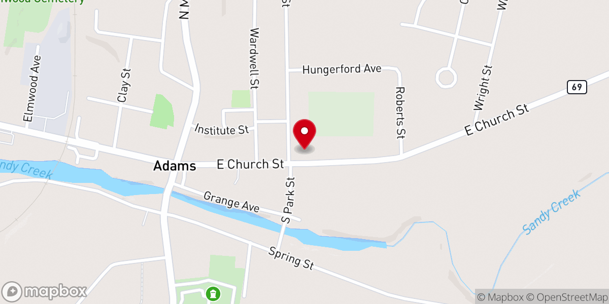Map showing location of Xtreme SportsPlex