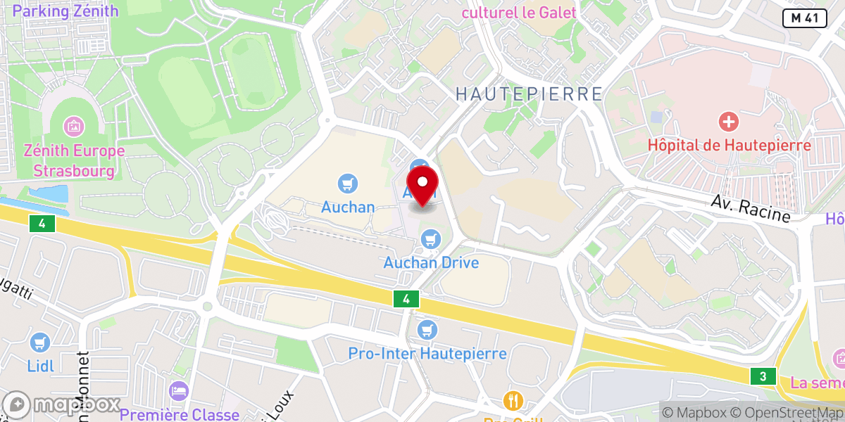 Map showing location of Église Saint-Benoît