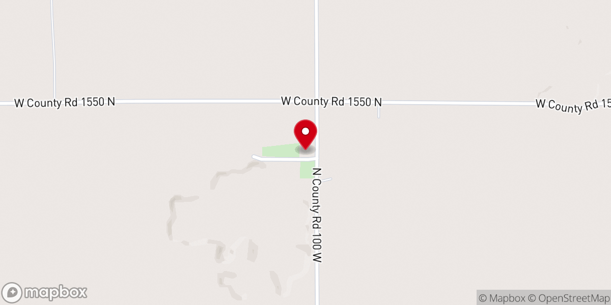 Map showing location of Hopewell Church
