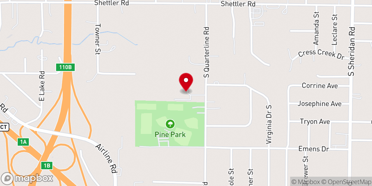 Map showing location of Church of the Living God