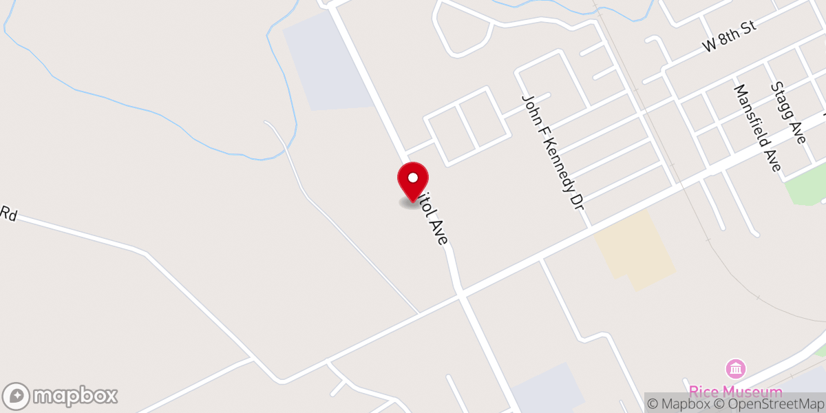 Map showing location of Acadia Parish Jail