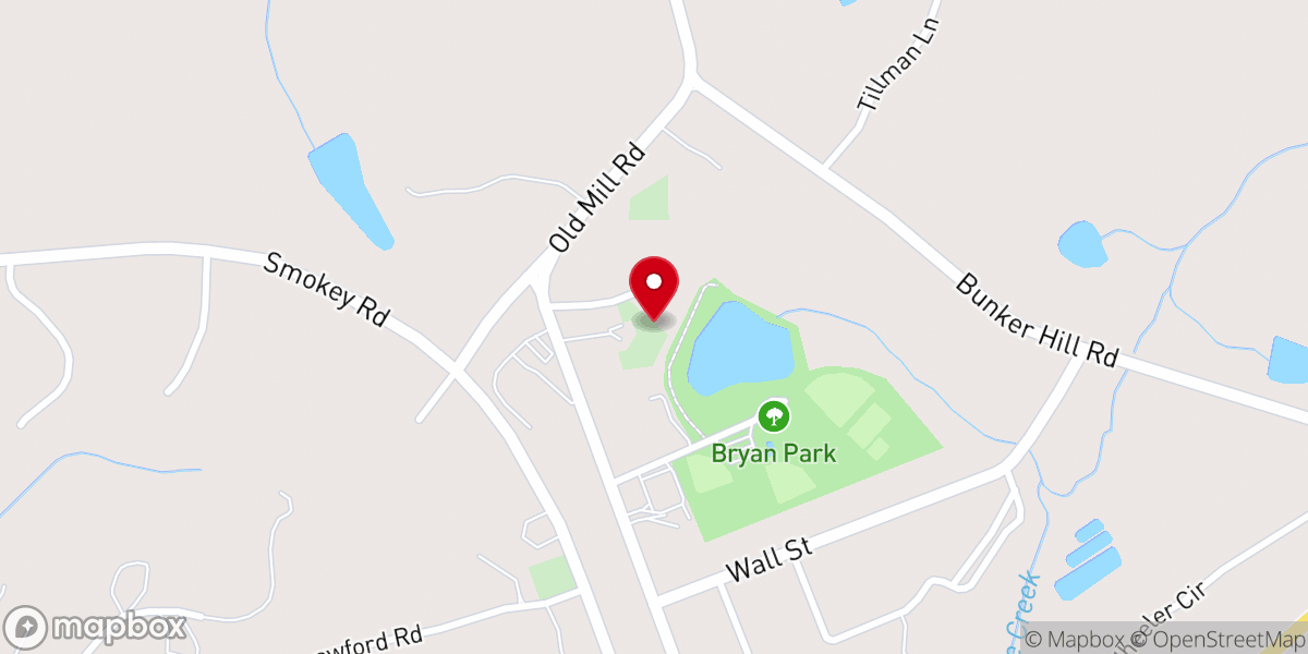 Map showing location of Edwards Church