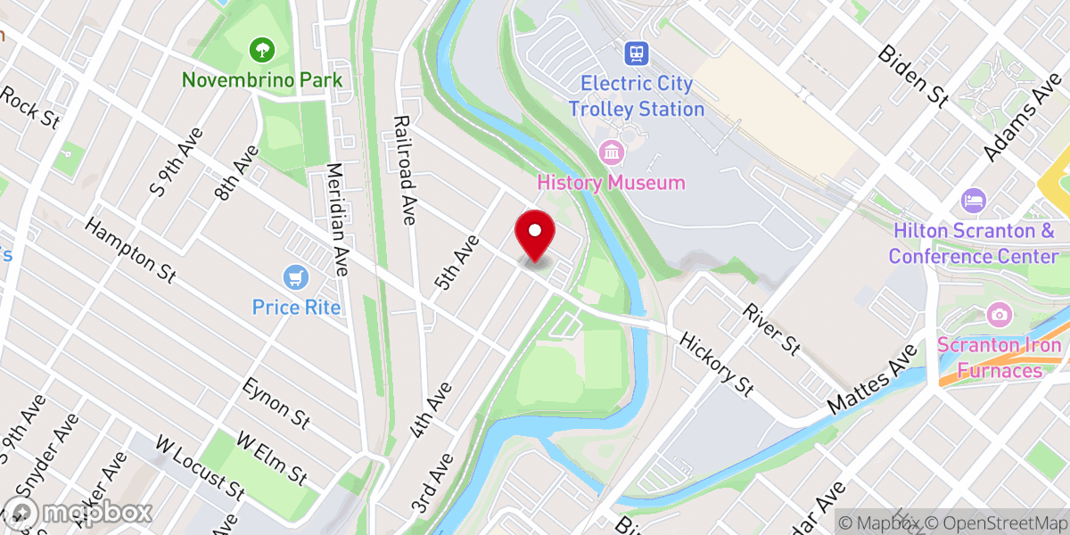 Map showing location of St John's Byzantine Church