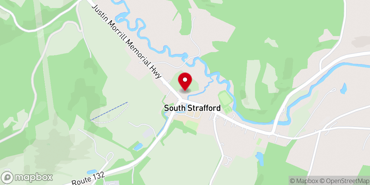 Map showing location of Universalist Society of Strafford