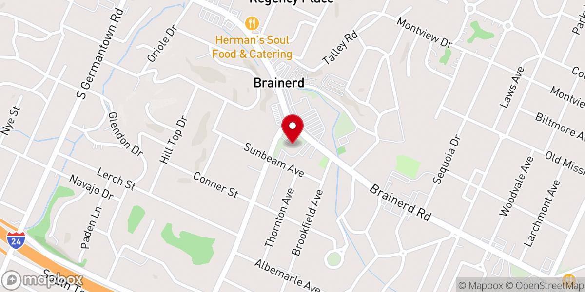 Map showing location of Grace Episcopal Church