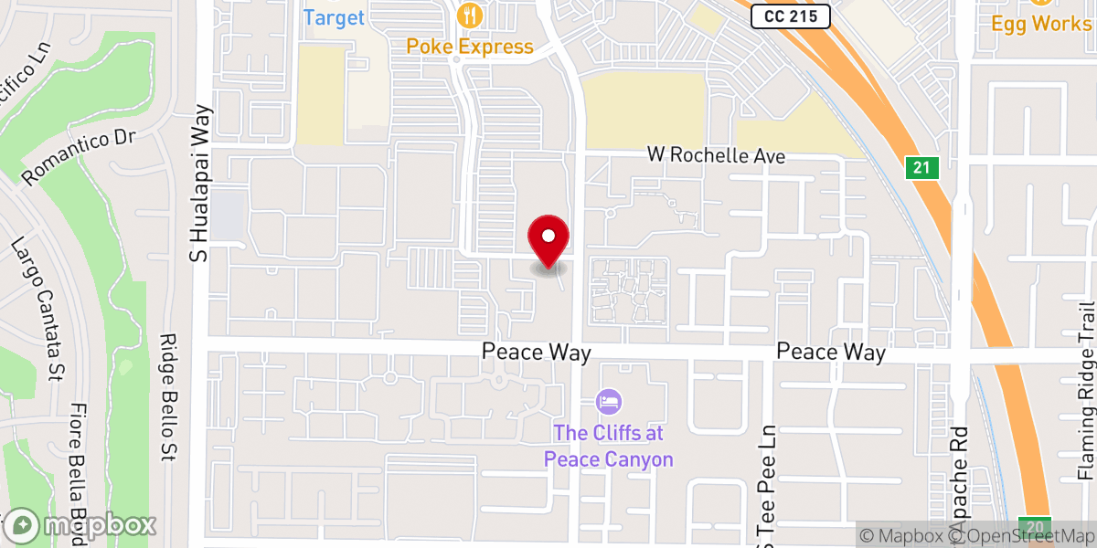 Map showing location of Center for Spiritual Living Southern Nevada