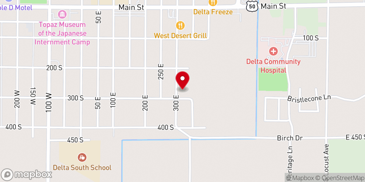 Map showing location of Faith Christian Fellowship
