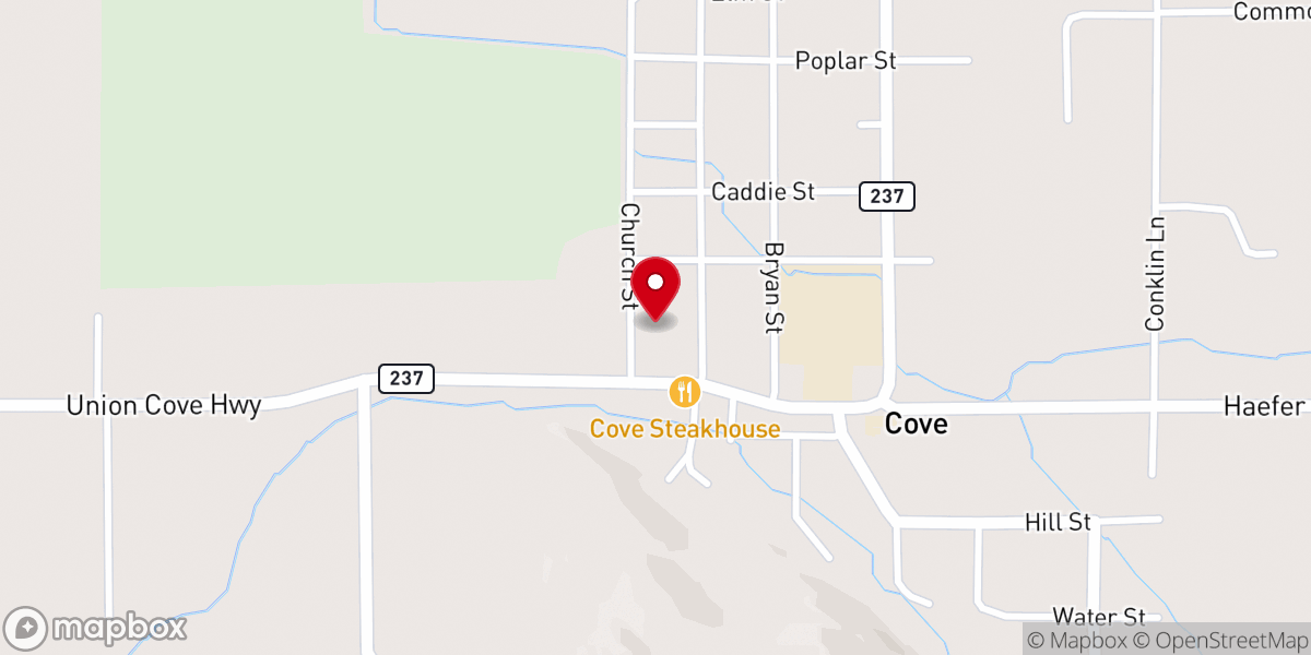 Map showing location of Ascension Chapel