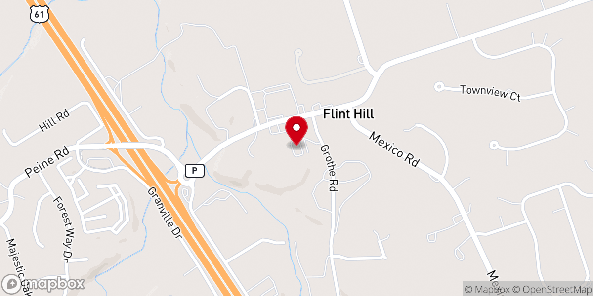 Map showing location of Flint Hill - St. Theodore Knights of Columbus Hall