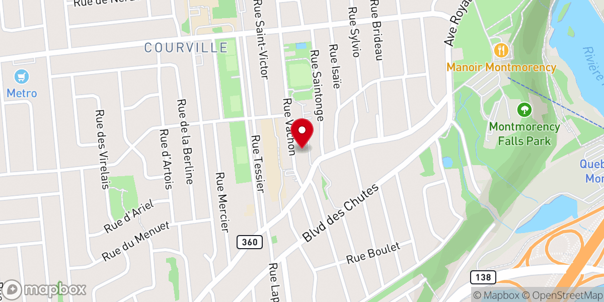 Map showing location of Saint-Louis de-Courville Church