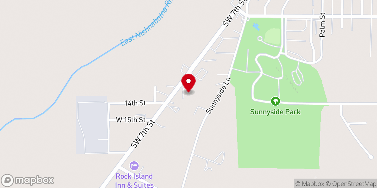 Map showing location of NorthField Church | Night To Shine