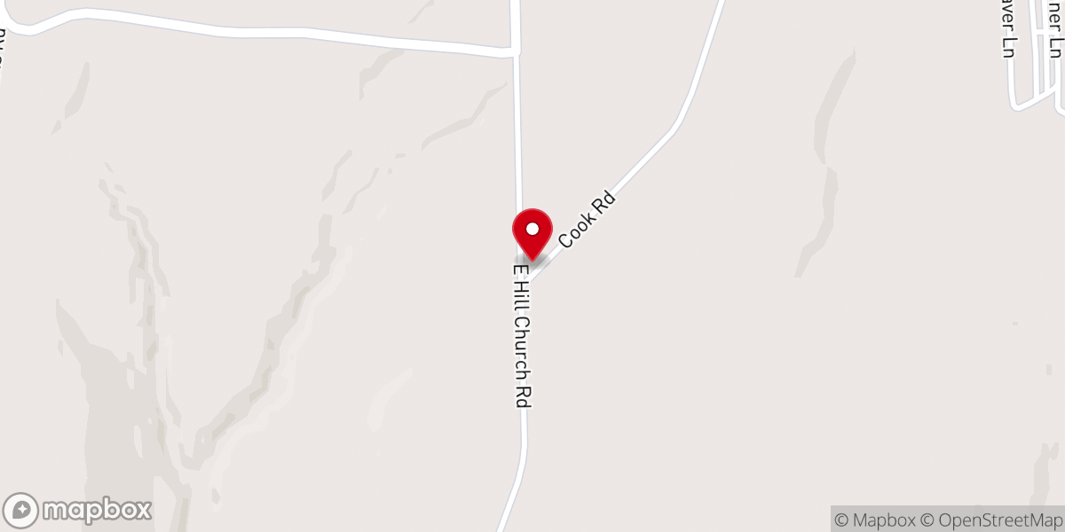 Map showing location of Tucarora Baptist Church