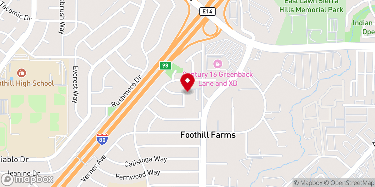 Map showing location of Saint Andrews United Methodist Church