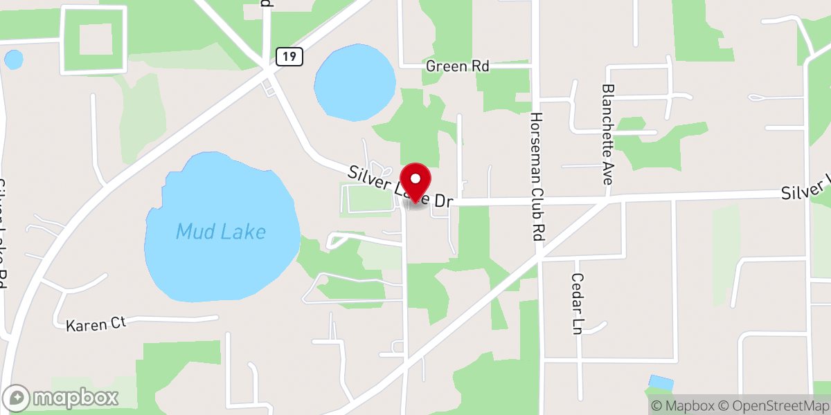 Map showing location of Peniel Baptist Church