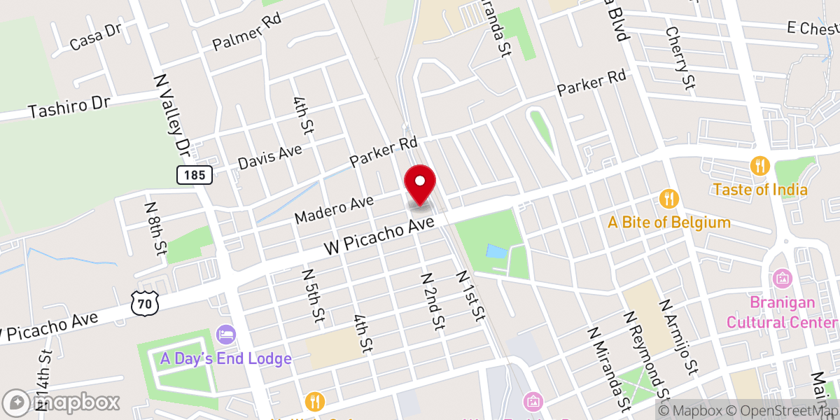 Map showing location of Faith Christian Center