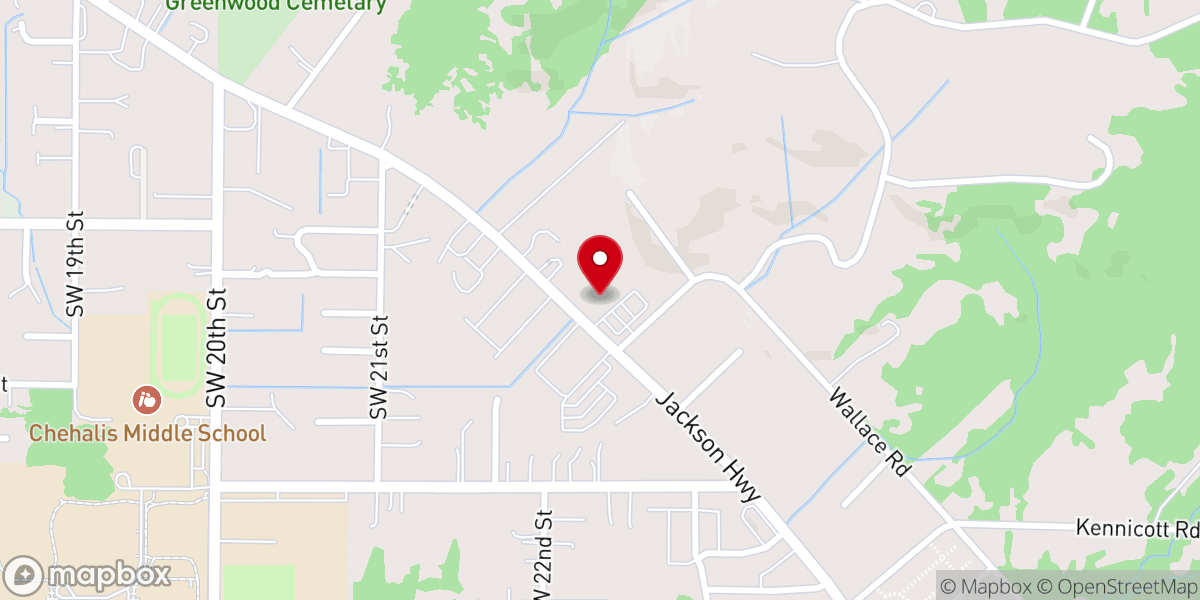 Map showing location of St John's Lutheran Church