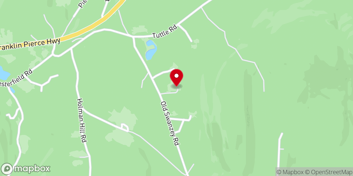 Map showing location of Spofford United Methodist Church