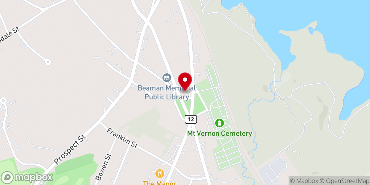 Map showing location of First Congregational Church-West Boylston Ecumenical Food Pantry