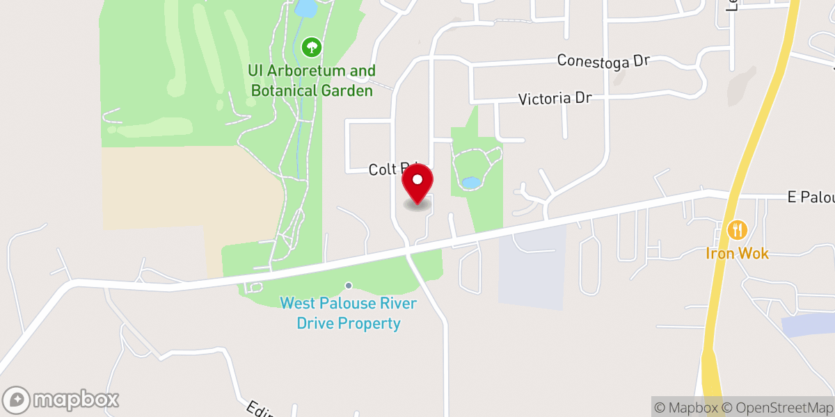 Map showing location of Bridge Bible Fellowship