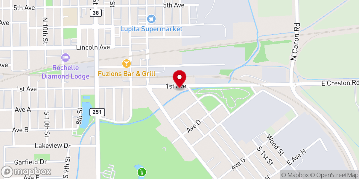 Map showing location of Iglesia De Dios Rochelle - Rochelle Church Of God