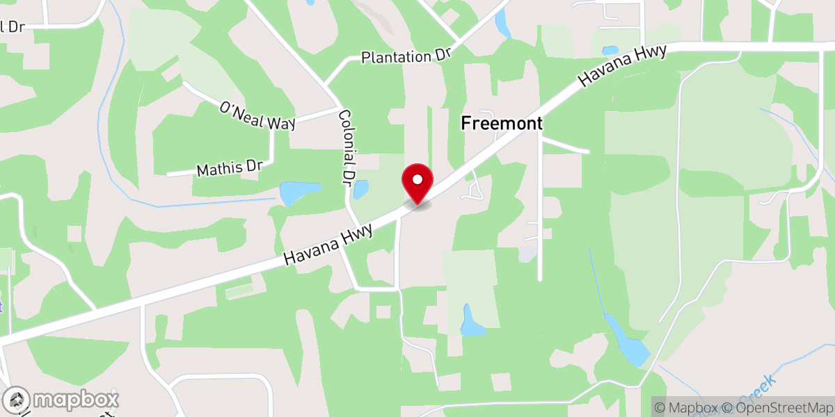 Map showing location of New St John Ame Church