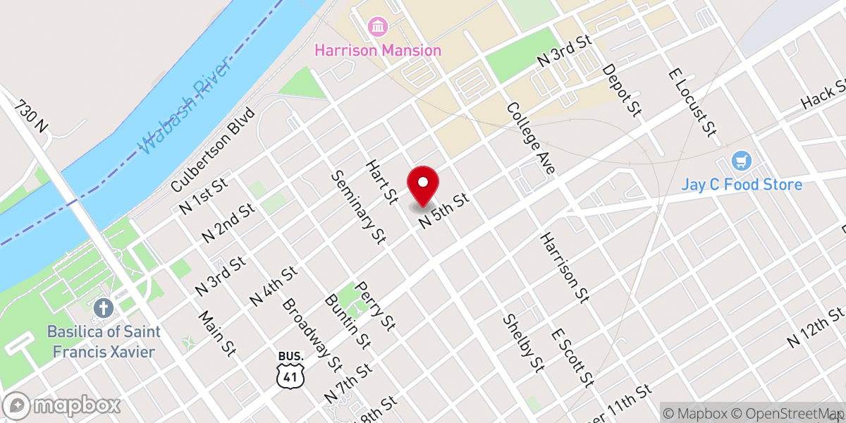 Map showing location of St John's United Church-Christ