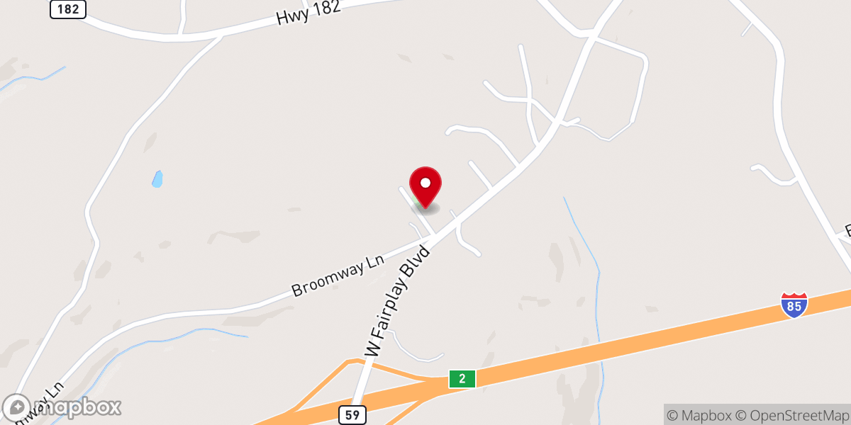 Map showing location of Fair Play Church of God