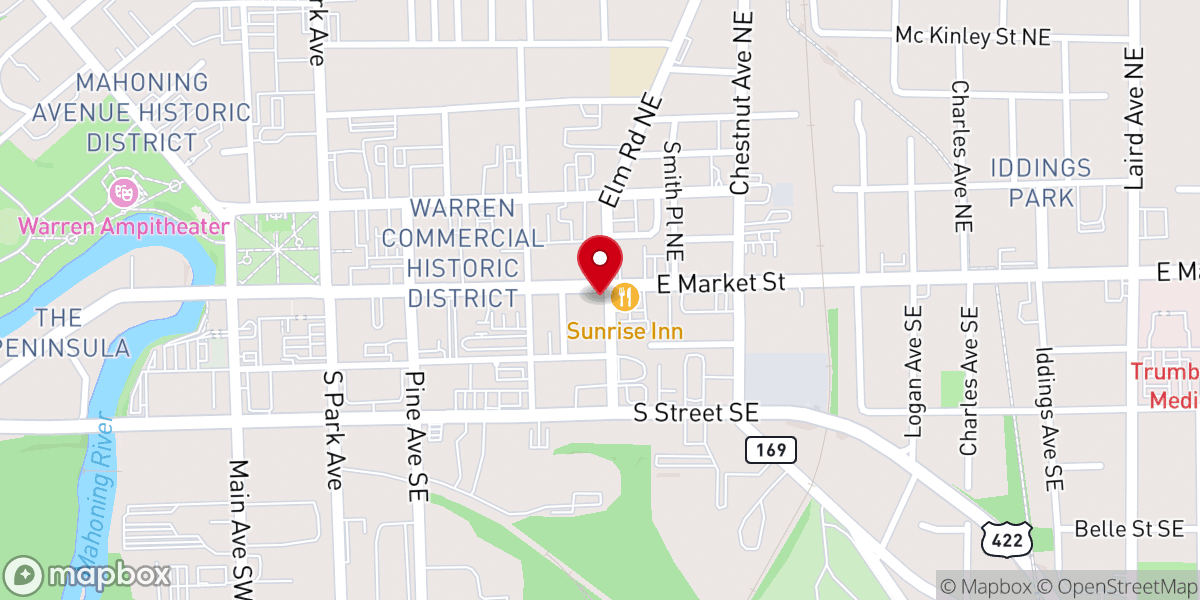 Map showing location of Seeking God's Glory Church