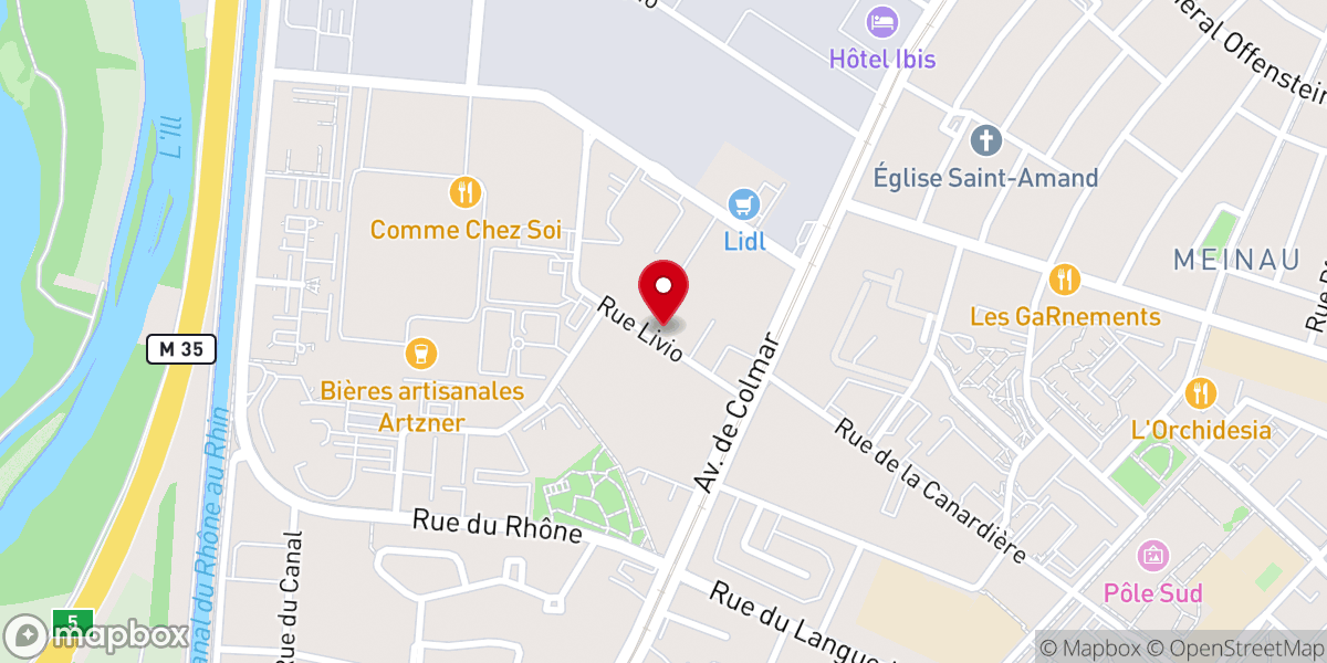 Map showing location of Église Évangélique Réformée du Christ