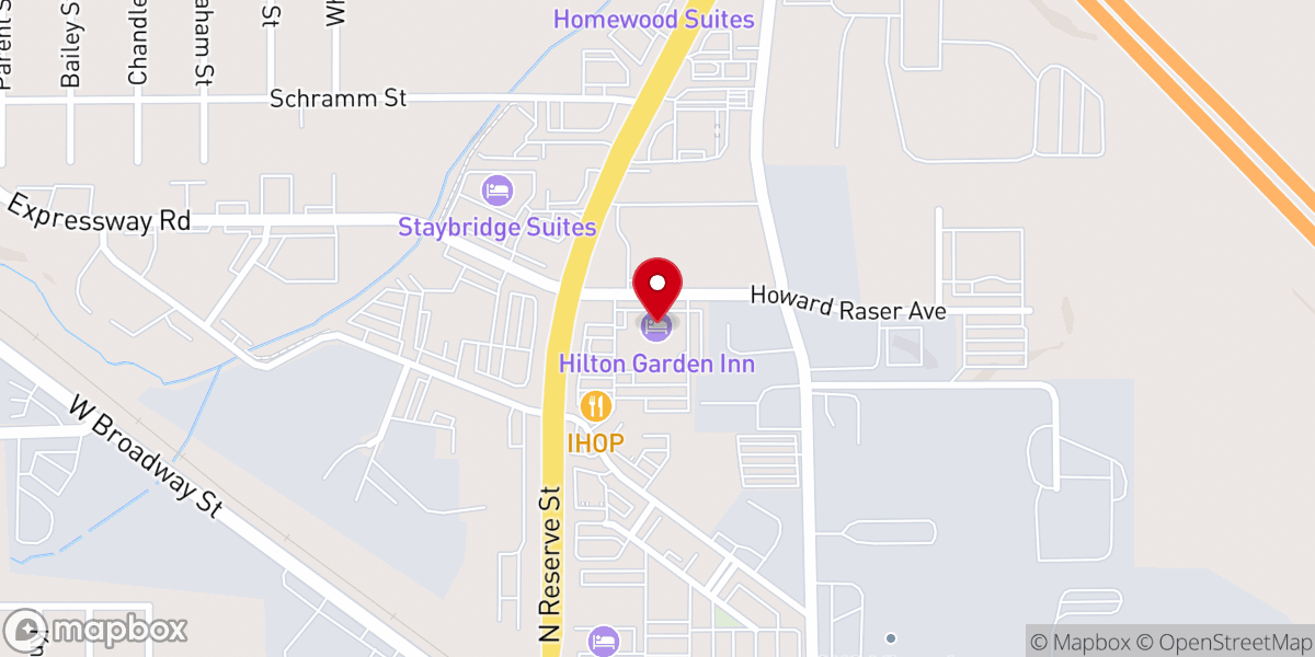 Map showing location of Mission Ridge Church
