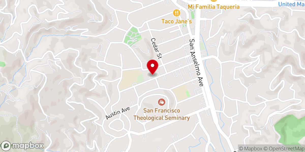 Map showing location of St. Nicholas Orthodox Church