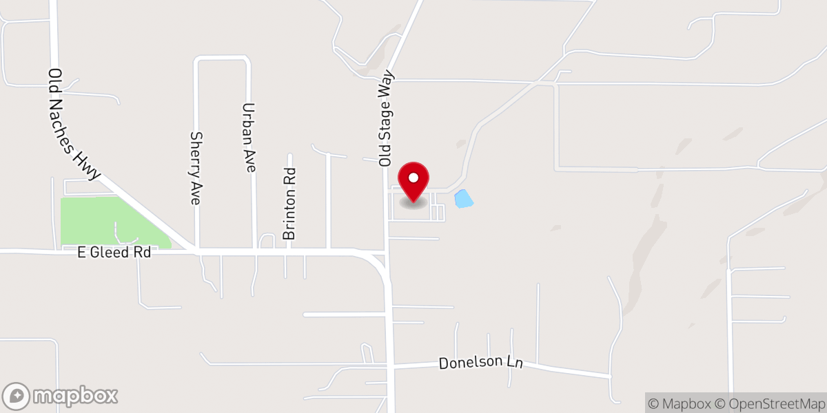 Map showing location of Memorial Bible Church