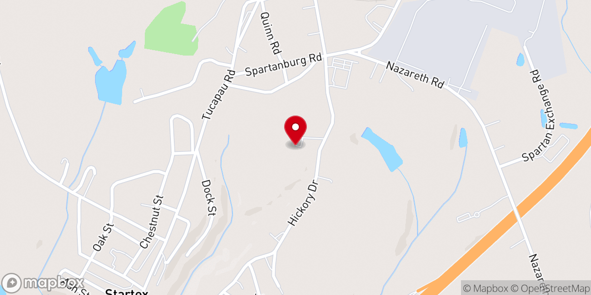 Map showing location of Wayside Baptist Church