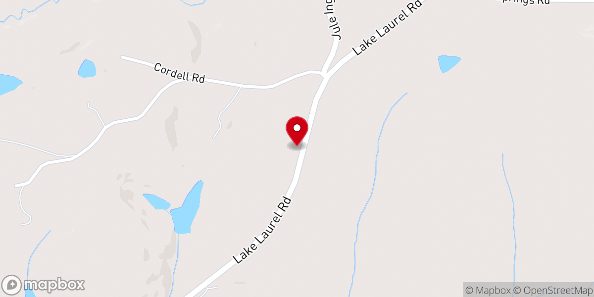 Map showing location of Spring Hill Baptist Church