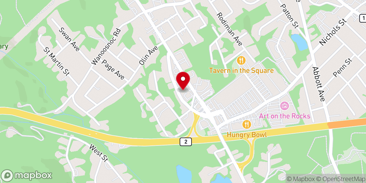 Map showing location of Christ Is The Center Church