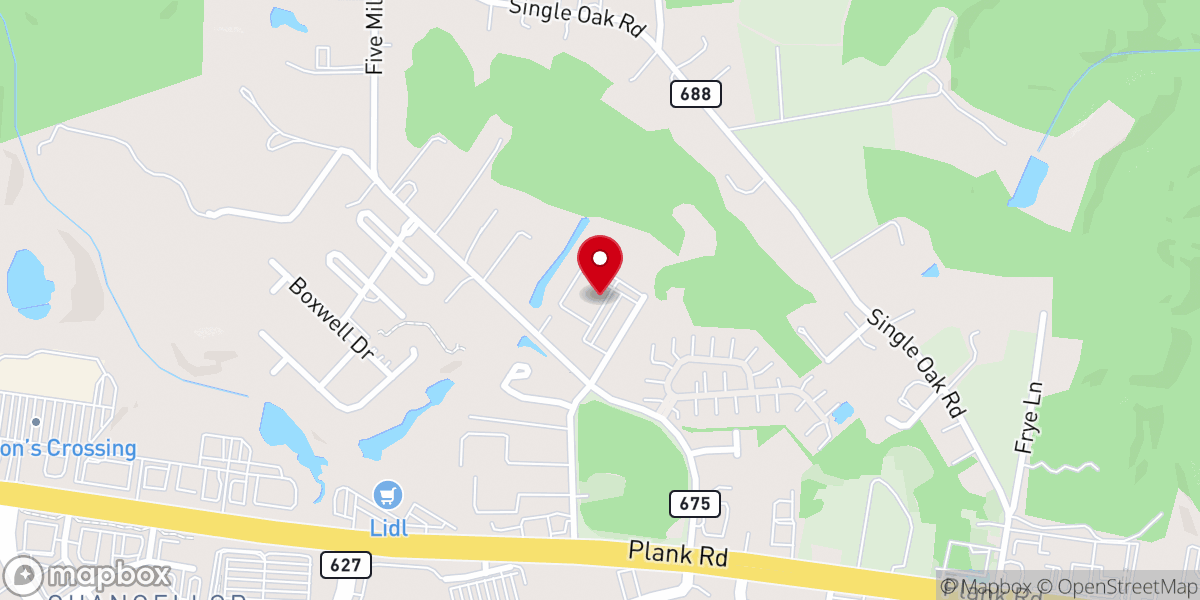 Map showing location of Freedom Church Assembly of God