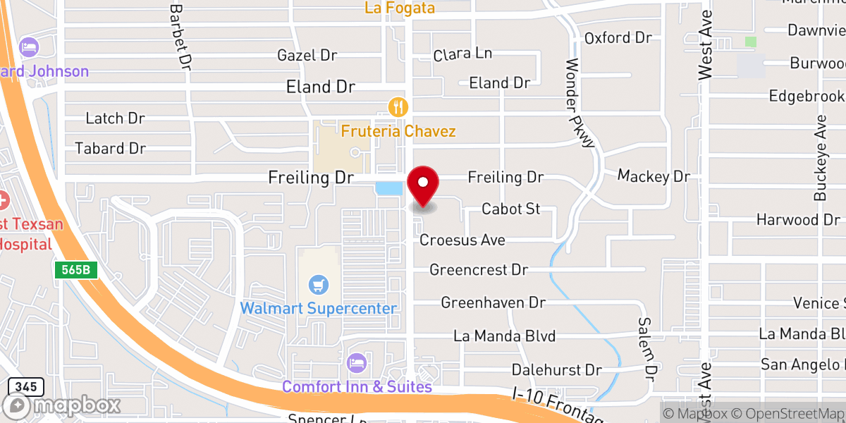 Map showing location of Saint Marks United Methodist Church