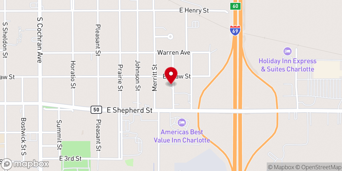 Map showing location of Good News Pentecostal Church