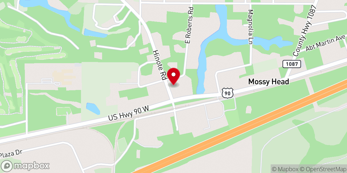 Map showing location of First Baptist Church