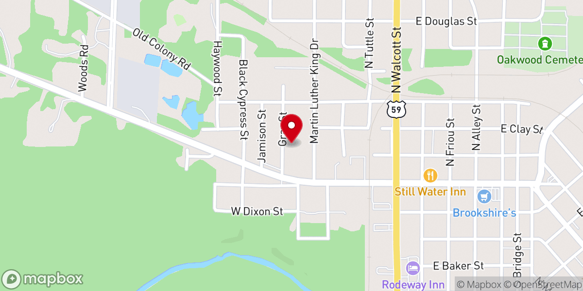 Map showing location of Berean Baptist Church