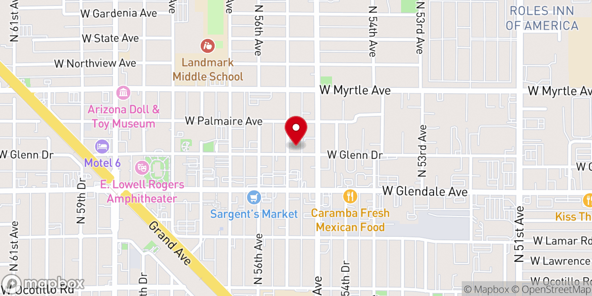 Map showing location of Church of God (WMC)