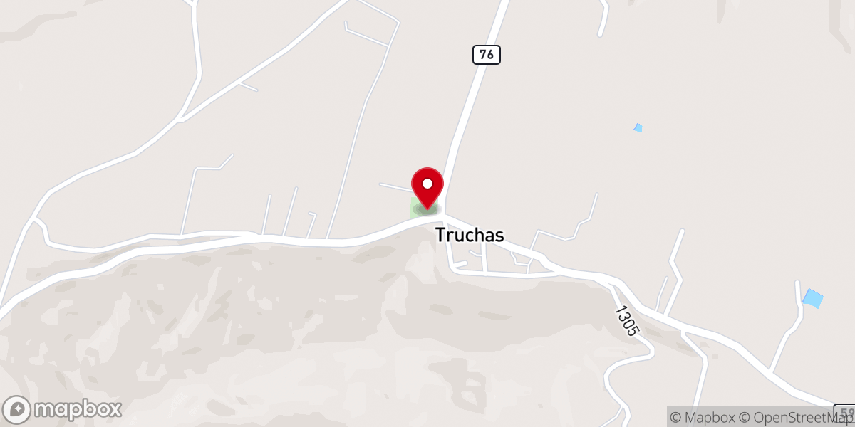 Map showing location of Truchas Morada