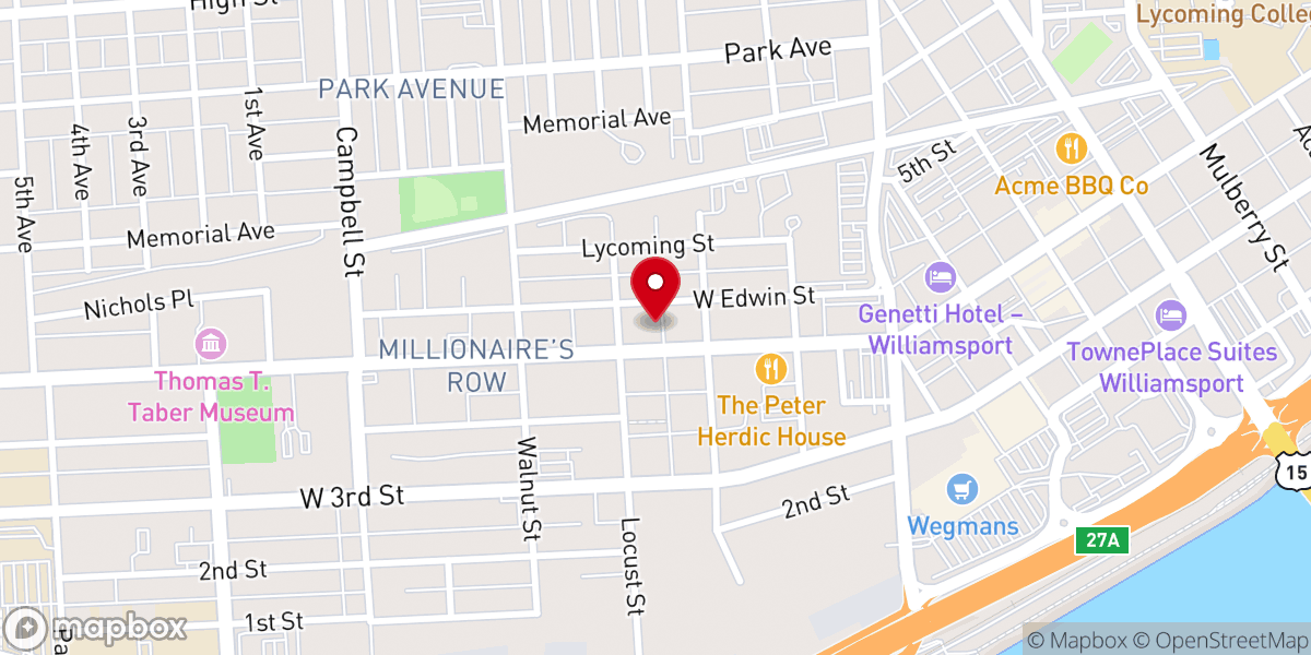 Map showing location of Shepherd of the Streets