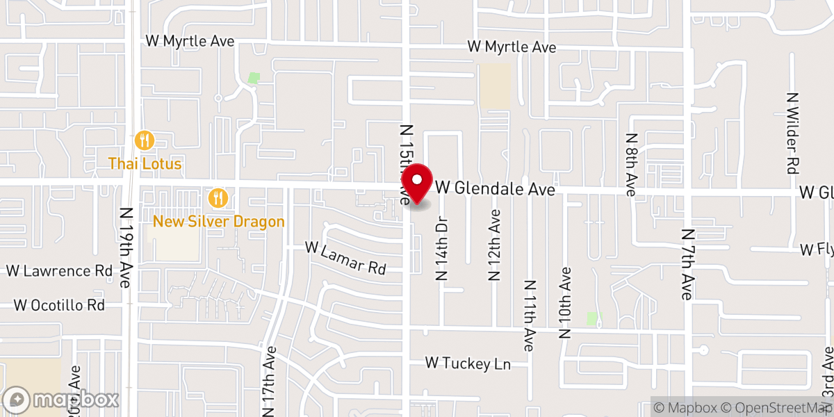 Map showing location of Faith Assembly of God Church