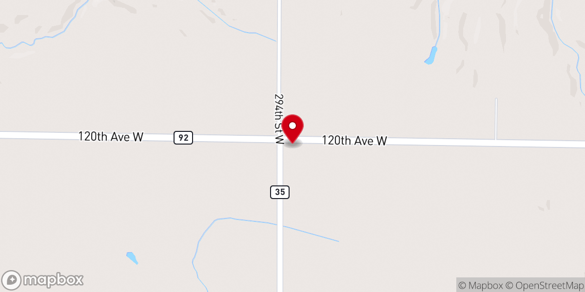 Map showing location of Pine Bluff Church