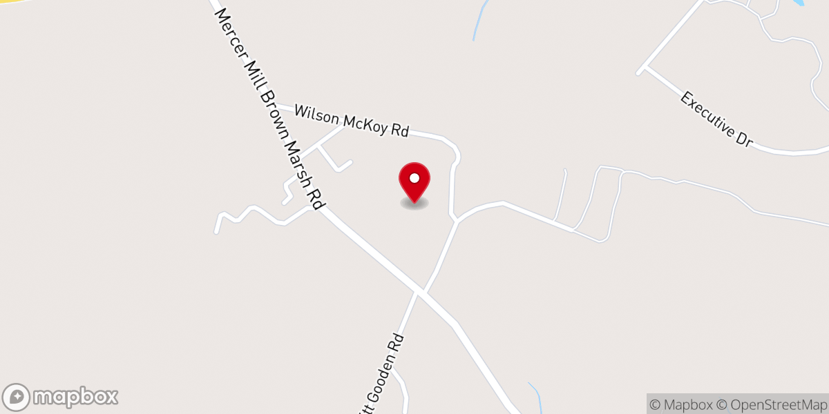 Map showing location of Pleasant Grove Church