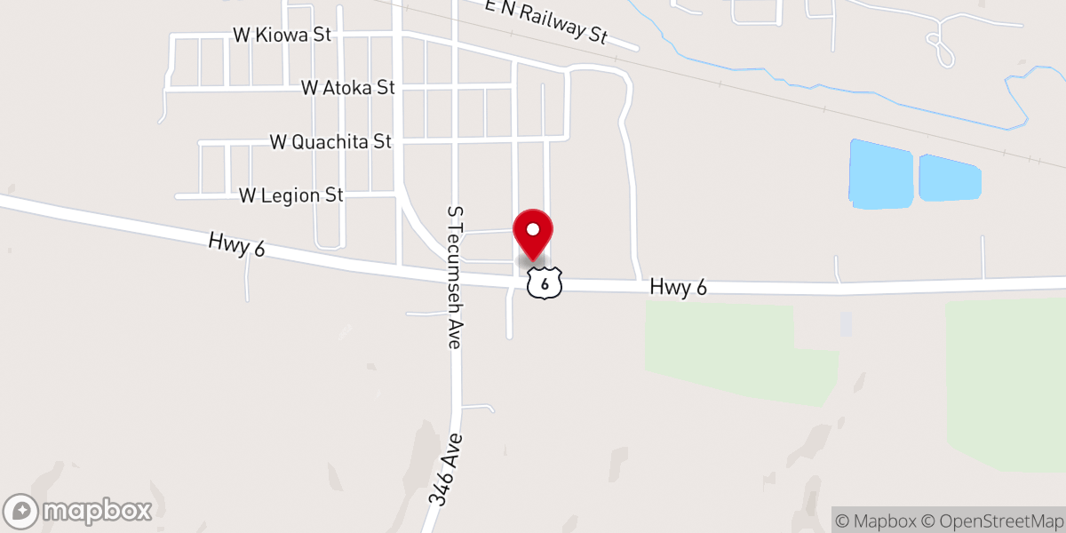Map showing location of St John's Catholic Church