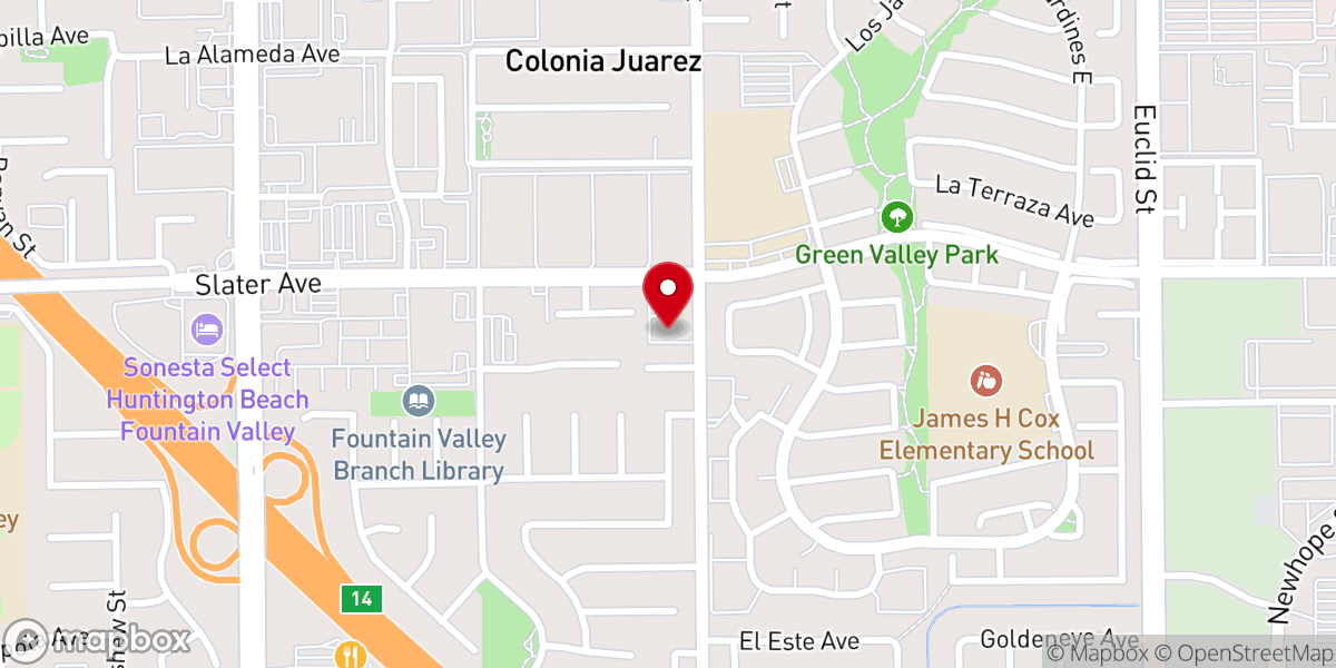 Map showing location of Coastal Community Fellowship